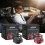 (Black)5x Mini Portable Kinetic Heater Solar Powered Auto Rotating Double Ring Car Dec 3
