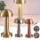 (Dumbbell, Sliver) Rechargeable Led Table Lamp Touch Sensor Desk Light Bedroom Restaurant Bar Dcor Tw 4