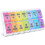 Large 7 Day Pill Organizer 2 Times A Day, Push Button Pill Box, Vitami Tw 1