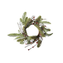 (30 cm, Style D) Christmas Candle Ring Wreath Table Centerpiece for Wall Decor Window Wedding Style A