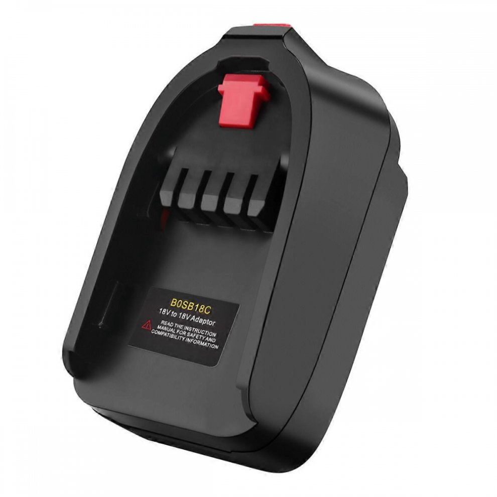 Adaptateur convertisseur BOSB18C compatible avec la batterie Bosch 18 V Li-Ion BAT618 sur l'alimentation électrique domestique au lithium T