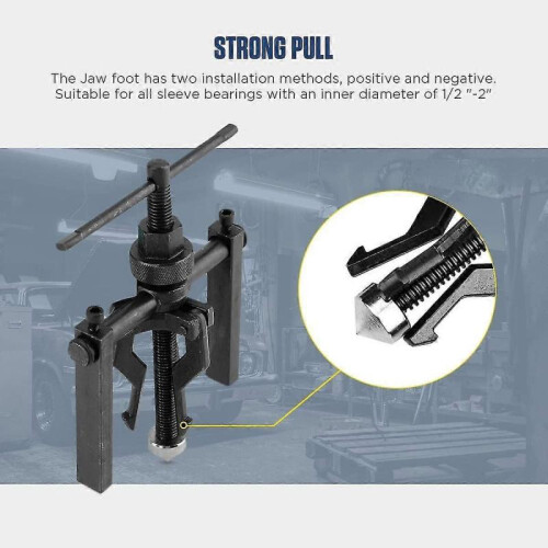 Bearing Puller 3 Jaw Pilot Bearing Puller Blind Bearing Puller Set Bearing Pullers Bushing Gear Puller Small Inner Internal Bearing Puller Kit Car 2