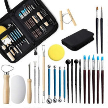 24pieces Set Of Clay Tools Set Clay Sculpting Tools Set Polymer Embossing Tw