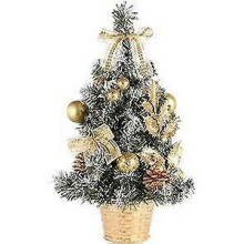 (40cm) Artificial Tabletop Mini Christmas Tree Decorations Festival Miniature Tree Merry Christmas Decorative Xmas Decor Ornaments Party Decor Gifts