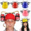 (Pink) Beer And Soda Drinking Helmet Party Hat 1
