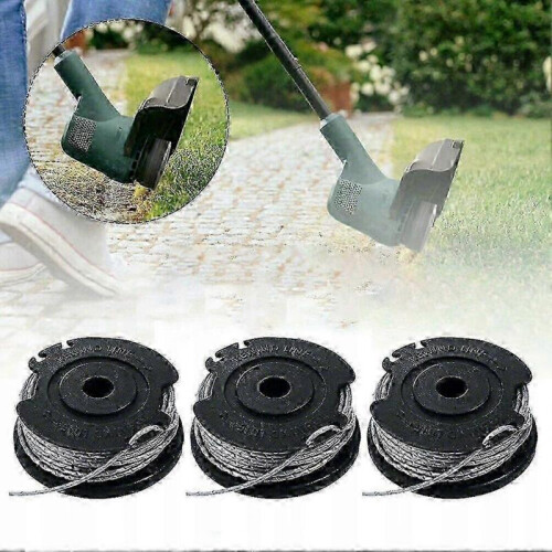 For Parkside Trimmers Set of 3 Replacement Spools with 4 Meter Cutting Line for Professional Grass T 1