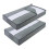 (LIGHT GRAY) 2 Pack Underbed Storage Bag Organizer Tw 1