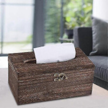 (big) Wooden Practical Wooden Tissue Box, Creative Multifunctional Household Tissue Box, Simple Paper Roll Box For Living Room