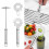 (Vertical style)Grill Scraper With Bottle Opener Metal Grill Cleaner Grill Brush Alternative 2