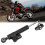 Cnc Aluminum Universal Motorcycle Adjustable Steering Damper Stabilizer Black 1