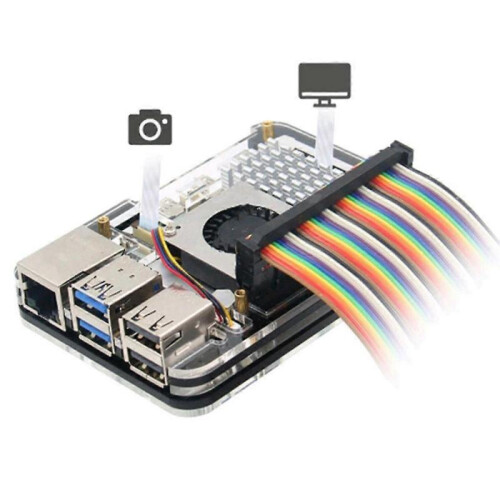 5-Layer Acrylic Case for 5 Compatible with for 5 Active Cooler Precision Cutouts 2