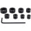 8 Piece Limit Stud Depth Stop, Locating Ring Drill Depth Stop, Depth Stop Bit, Locator, Locator, Bit, Hex, 8 Rings (black) 1
