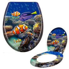Toilet Seat with SoftClose Mechanism and FixClip Attachment, Easy Assembly, Oval Toilet Lid, Duropla