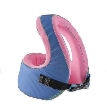(S, pink) Swim Vest For Child Portable Inflatable Pool Floats Swimming Ring