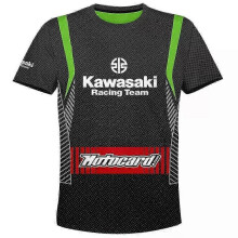 (EXMMMIN2940, 2XL) Kawasaki Racing Team Men T-shirt Summer Short Sleeve Sports Women Tee Shirts 2024 New Fashion Children Clothes Tops