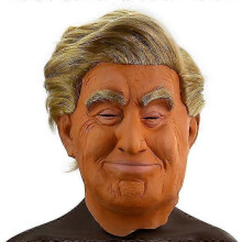(B) Donald Trump Mask-latex Full Head (adult Size)