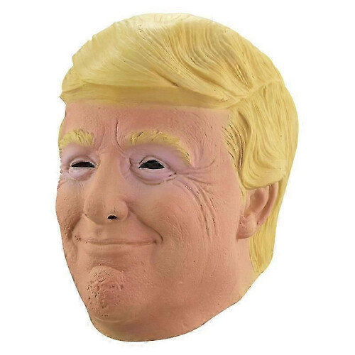 (D) Donald Trump Mask-latex Full Head (adult Size) 2