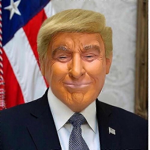(A) Donald Trump Mask-latex Full Head (adult Size) 1