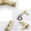 (Brushed Gold) Sensor Faucets For Bathroom Sink Automatic Touchless Black Water Saving Tap With Motion Detection Technology 5