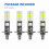 4pcs H1 6000k Super White 80w Led Headlight Kit Fog Driving Light 3