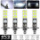 4pcs H1 6000k Super White 80w Led Headlight Kit Fog Driving Light 2