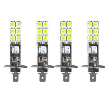 4pcs H1 6000k Super White 80w Led Headlight Kit Fog Driving Light