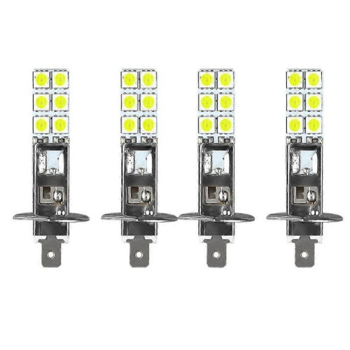 4pcs H1 6000k Super White 80w Led Headlight Kit Fog Driving Light
