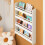SoBuy Kids Wall Bookshelf 4-Tier White 20