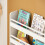 SoBuy Kids Wall Bookshelf 4-Tier White 14