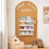 SoBuy Kids Wall Bookshelf 4-Tier White 10