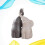 1 Pair Magnet Elephant Couples Ceramic Figurine Elephant Miniature Desk Elephant Couples 6
