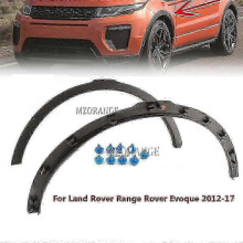(right) For Range Rover Evoque 2012-2017 Front Car Wheel Arch Moulding Fender Flares Wheel Arches Trim For Evoque 2013 2014 2015 2016