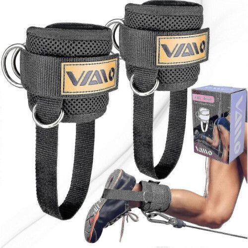 Ankle Straps for Cable Machines,adjustable Comfort Fit Neoprene, Reinforce Double D-ring 1