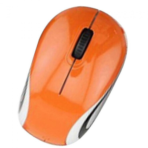 (Orange) Mini Small Wireless Mouse For Travel Optical Portable Mini Wireless Mouse With Usb Receiver For Pc Laptop
