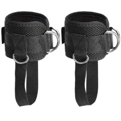 Ankle Straps for Cable Machines,adjustable Comfort Fit Neoprene, Reinforce Double D-ring