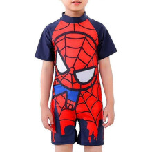 (Spiderman - A, 3-4 Years) 3-11 Years Kids Superman Swimwear One-piece Swimsuit Bathing Suit