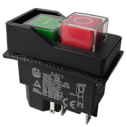 Electromagnetic Switches Pushbutton Switches compatible Garden Tools KJD17 220V 5 Pin -Terminals-B8