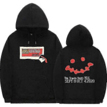 (Z0921*black, S) Cactus Jack Hoodie Men Women Double-sided Logo Print Look Mom I Can Fly Travis Scott Hoodies Unisex Fashion Hip Hop Streetwear