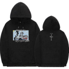 (Z0897*black,S)Cactus Jack Hoodie Men Women Double-sided Logo Print Look Mom I Can Fly Travis Scott Hoodies Unisex Fashion Hip Hop Streetwear
