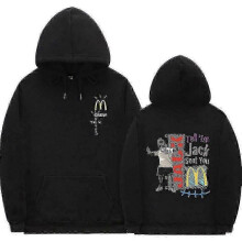 (Z0924*black1, S) Cactus Jack Hoodie Men Women Double-sided Logo Print Look Mom I Can Fly Travis Scott Hoodies Unisex Fashion Hip Hop Streetwear