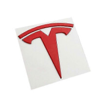 (3 Red Back) Metal Replacement Sticker For Tesla Model 3 Y Front Back Trunk Logo Replace Emblem Decals Stickers Accessories