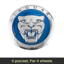 (Siver blue) 4pcs Auto Styling Wheel Center Hub Cap Sticker 56mm Cover Car Accessories For Jaguar Xf 250 X Type F Pace Xj X351 Xe S Type Xkr - Mxbc