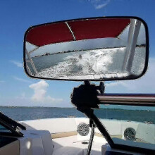 Universal Marine Rear View Mirror, Compatible with Ski Boats Pontoon Boat Watersport Watercraft Surfing Mirror-yvan