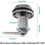Safety Combination Cam Lock, 3 Digits Combination Lock 1-1/8" Combination Mailbox Lock for Cabinet 1