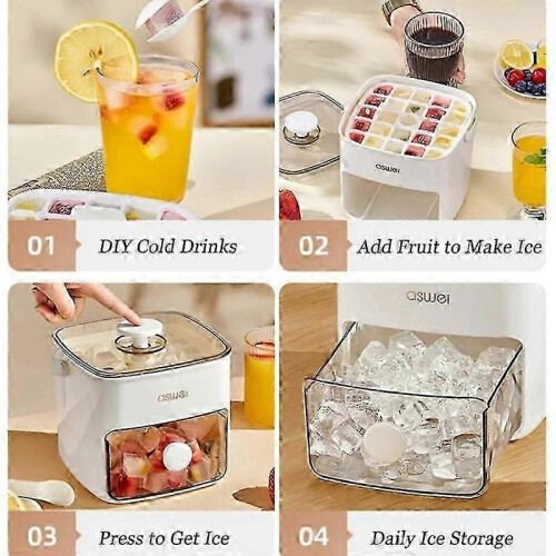 (Green) Portable Ice Maker  48-cube Countertop Machine W/ One-click Release 1