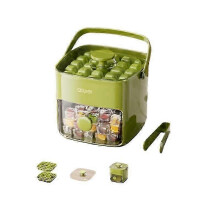 (Green) Portable Ice Maker 48-cube Countertop Machine W/ One-click Release