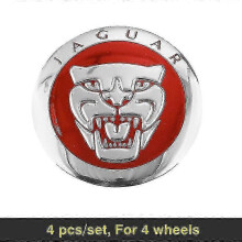 (Siver red) 4pcs Auto Styling Wheel Center Hub Cap Sticker 56mm Cover Car Accessories For Jaguar Xf 250 X Type F Pace Xj X351 Xe S Type Xkr - Mxbc