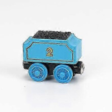 (2 car) Thomas And Friends Wooden Pocket Toy Train Model Toys Molley Gold Diesel Lady Toby Track Train Toys For Boys Children Birthday Gifts