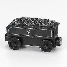 (9 Car) Thomas And Friends Wooden Pocket Toy Train Model Toys Molley Gold Diesel Lady Toby Track Train Toys For Boys Children Birthday Gifts