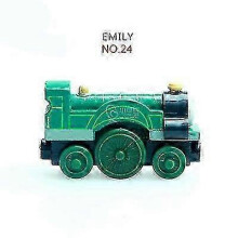 (EMILY) Thomas And Friends Wooden Pocket Toy Train Model Toys Molley Gold Diesel Lady Toby Track Train Toys For Boys Children Birthday Gifts